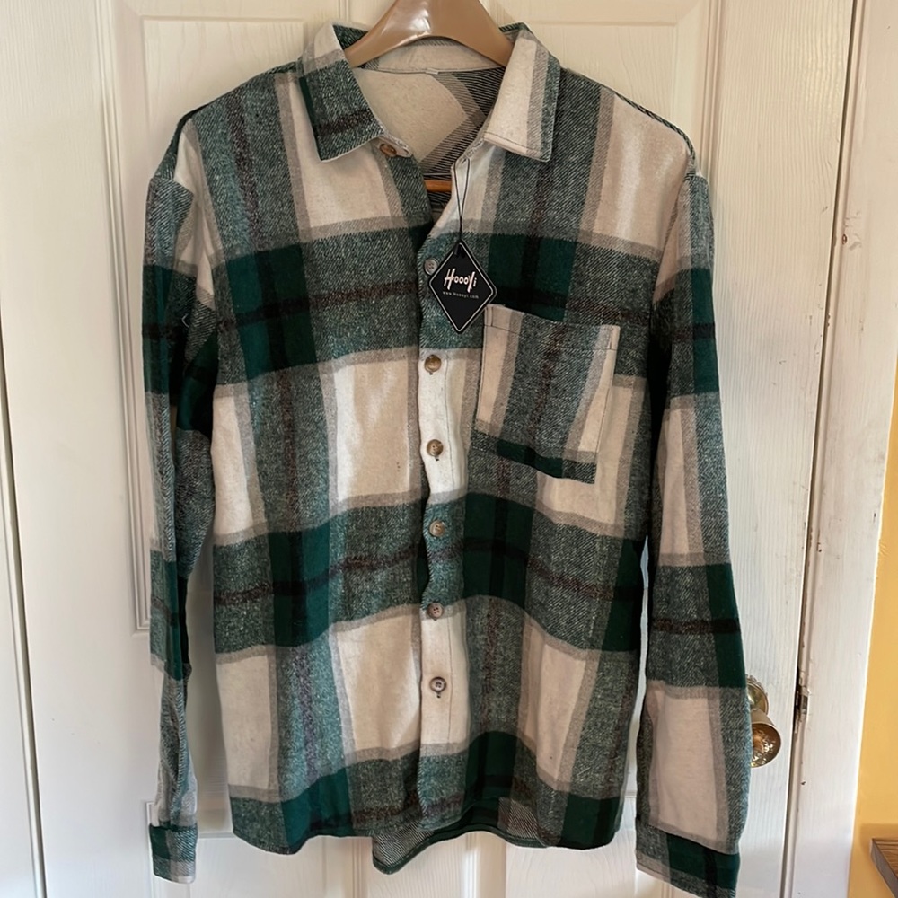 Hoooyi green flannel size S (unworn)